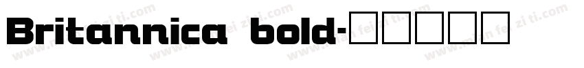 Britannica bold字体转换